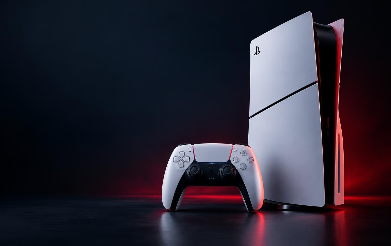 PlayStation 5 Slim com controle DualSense