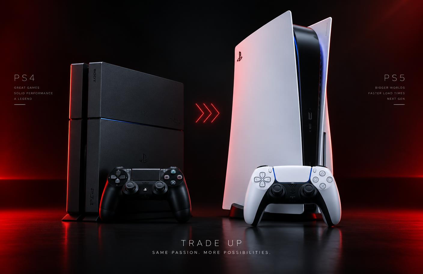 Troque seu PS4 por um PS5